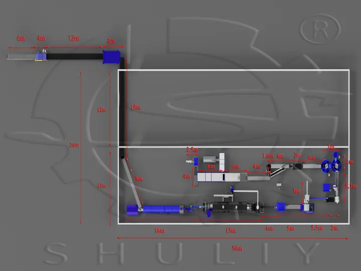 BBQ Charcoal Production Plant Layout