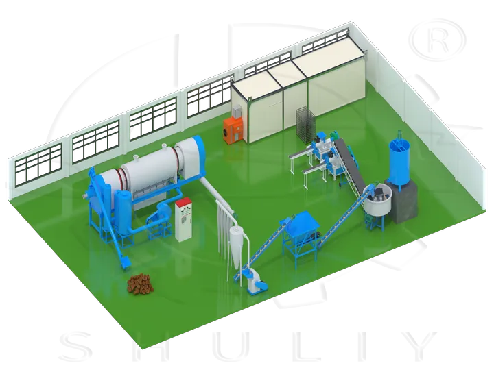 Charcoal Briquette Making Machine Line