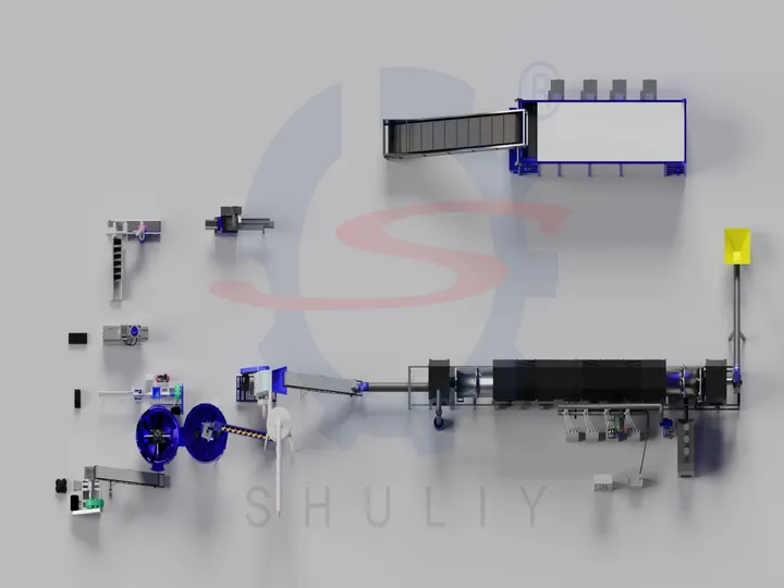 Hookah Charcoal Production Line 3D