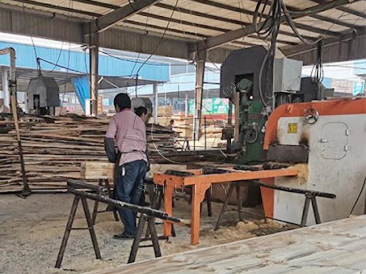 Portable Wood Saw Mill Machine working