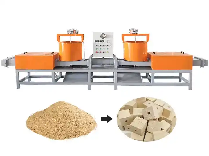 木製パレットブロック製造機