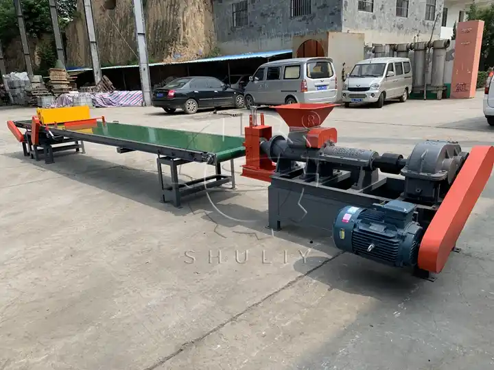 Working Process of the Charcoal Briquette Machine