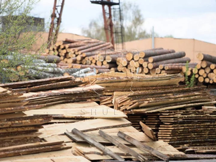 matières premières de la machine portative de scierie à bois