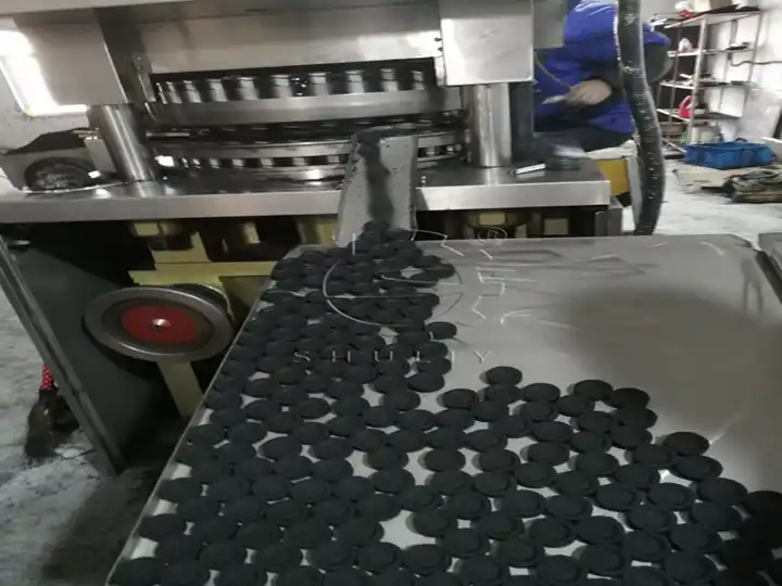 Export of rotary shisha charcoal tablet press machine