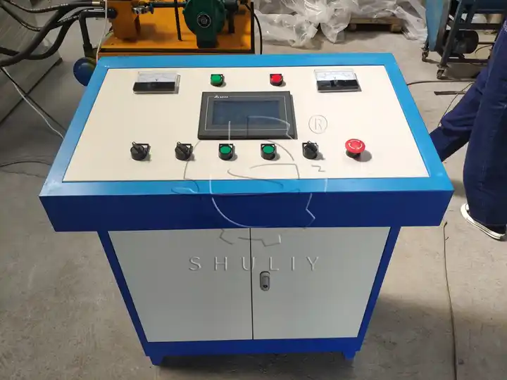 Panel kontrol mesin arang shisha hidrolik