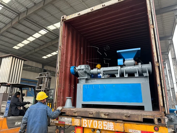 charcoal briquette machine shipping