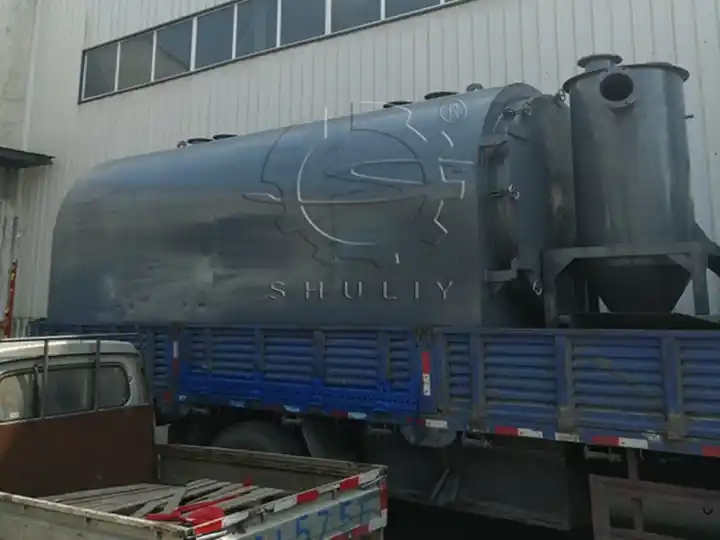 Transportation of horizontal carbonization furnace pairs